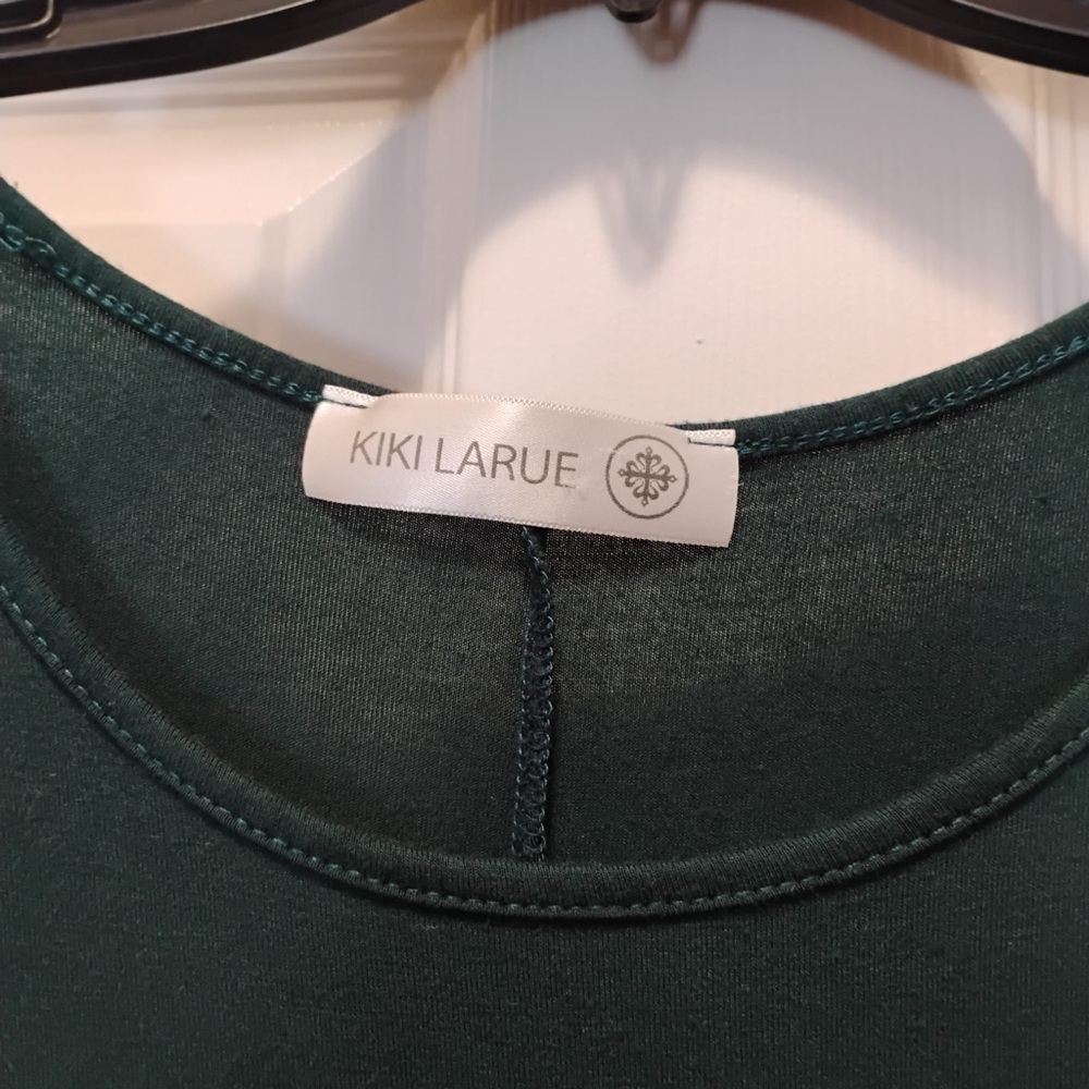 Forest Green Soft Stretch Sleeveless Tank Blouse Women’s 1X - Picture 3 of 6